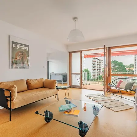 شقة Sixties 64 2 Bedrooms With A Balcony And Parking In بياريتز